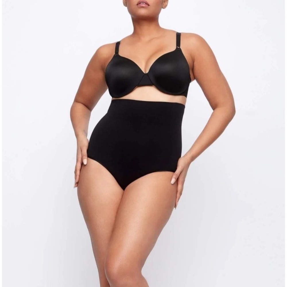 UNDEROUTFIT Smooth Couture High Waist Panty Brief 776 Black 3XL NILIT BODY FRESH